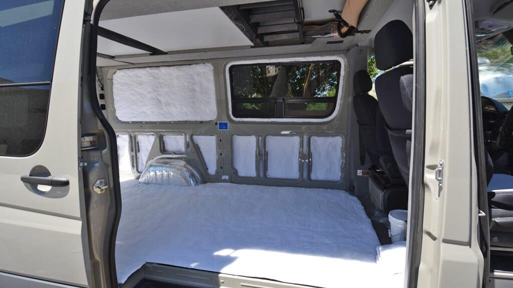 Sprinter van with 3M Thinsulate synthetic insulation