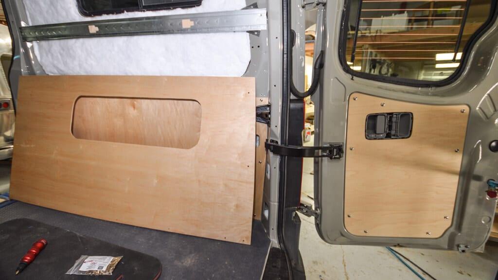 Sprinter Van interior walls fastened with rivnuts