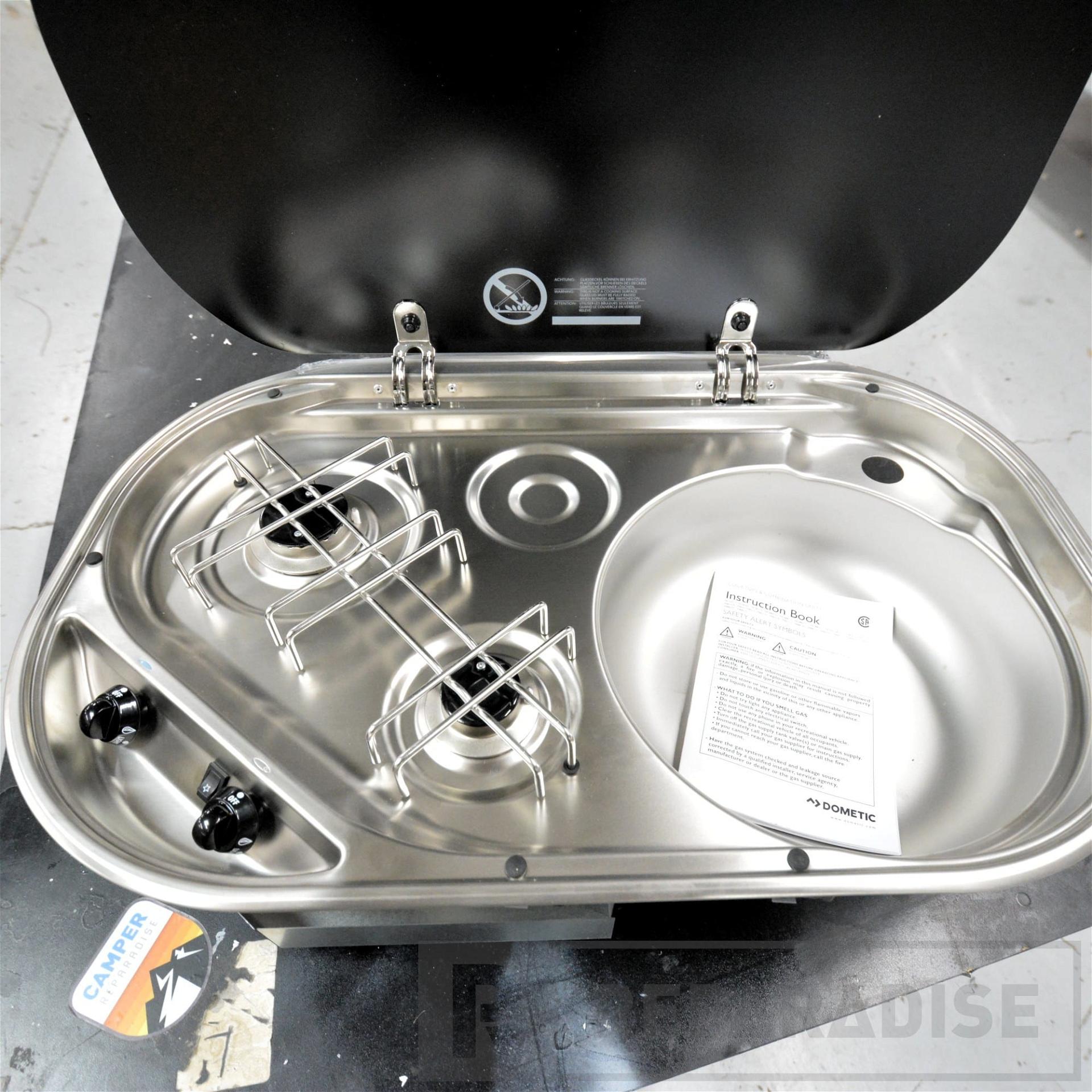 Dometic 2-Burner Stove/Sink Combo for RV & Camper - Reparadise